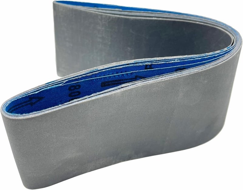 Donanim 4 x 36 Inch Silicon Carbide Sanding Belt, Knife Sharpening Sanding Belts Assortment 600 800 and 1000 Grits Sander Belts, 6 Pack - Image 1